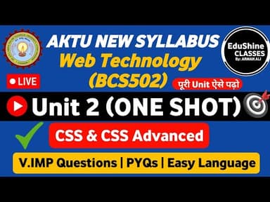 CSS & CSS Advanced