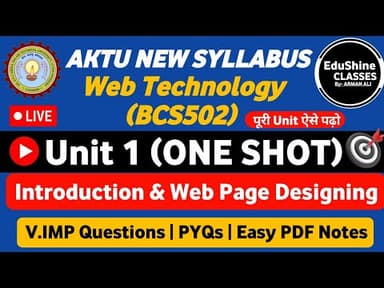 Introduction to Web Tech