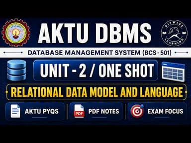 Relational Data Model and Languages